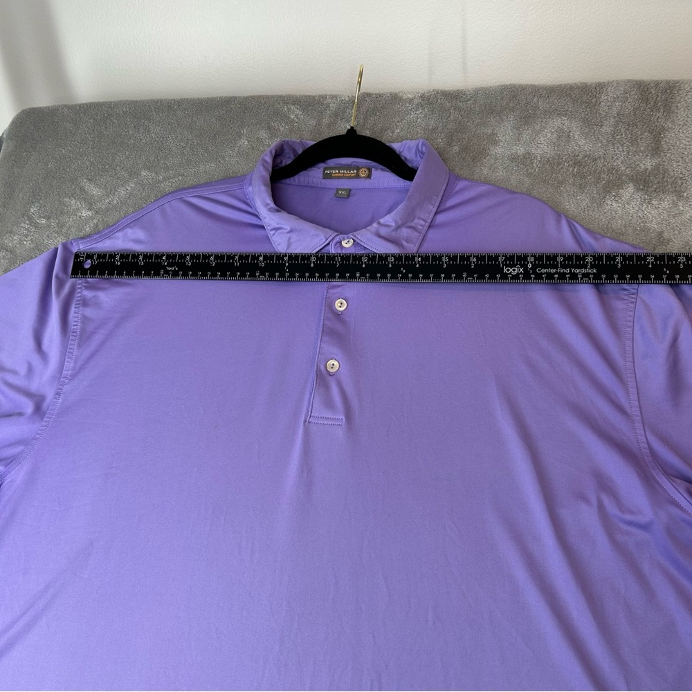 Peter Millar Summer Comfort Golf Polo Shirt Men's 2XL Purple - Picture 10 of 16